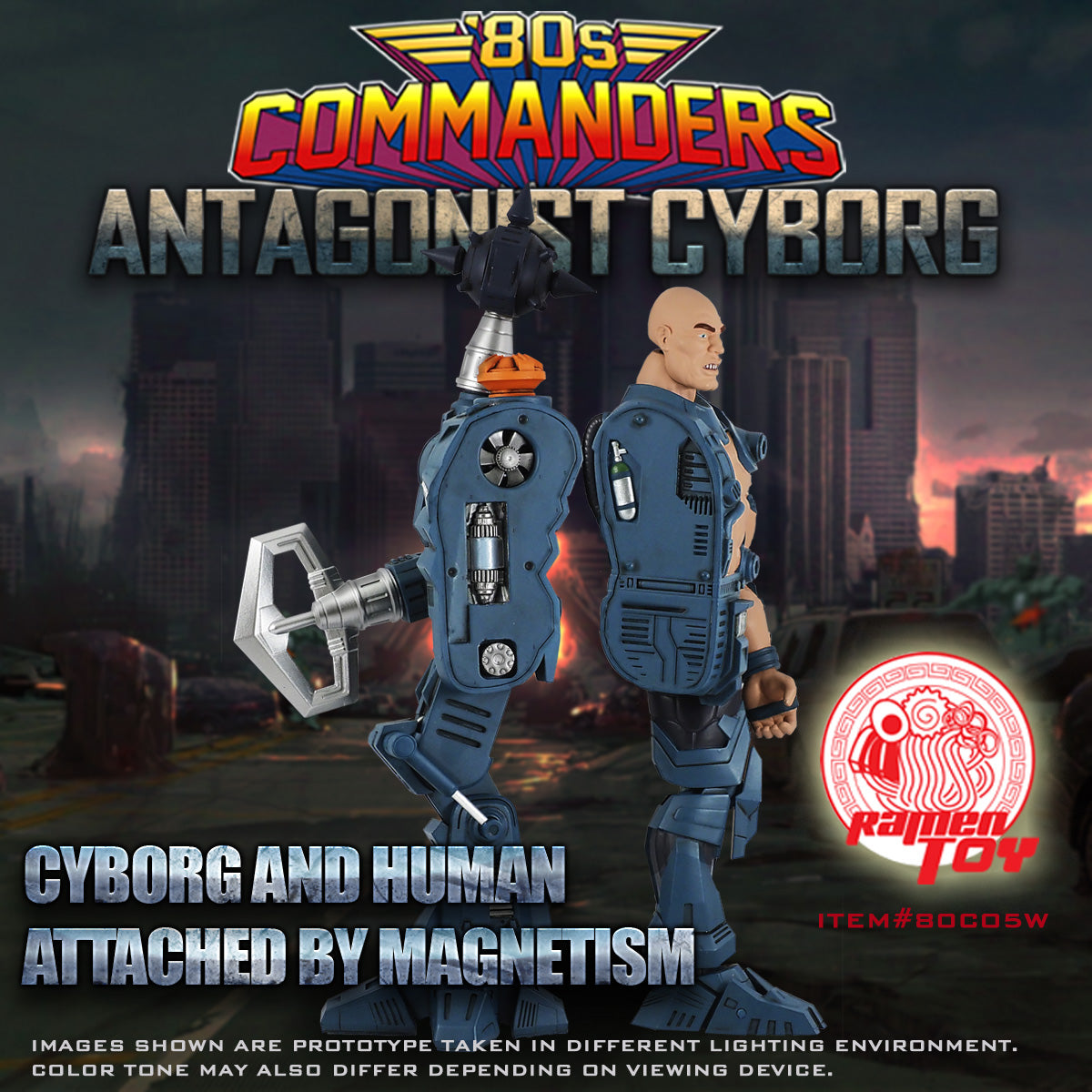 ITEM #80C05W - 80s Commander Antagonist Cyborg (ORIGINAL Version