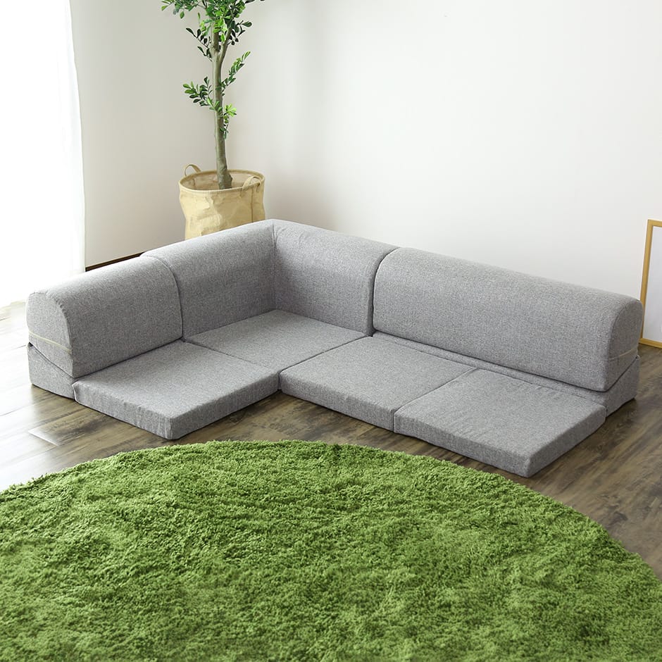 doris ロータイプコーナーソファ コロンM ｜組み換え自由で自由な空間