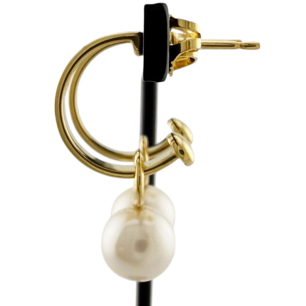 MIKIMOTO ミキモト ピアス 18金 K18イエローゴールド パール