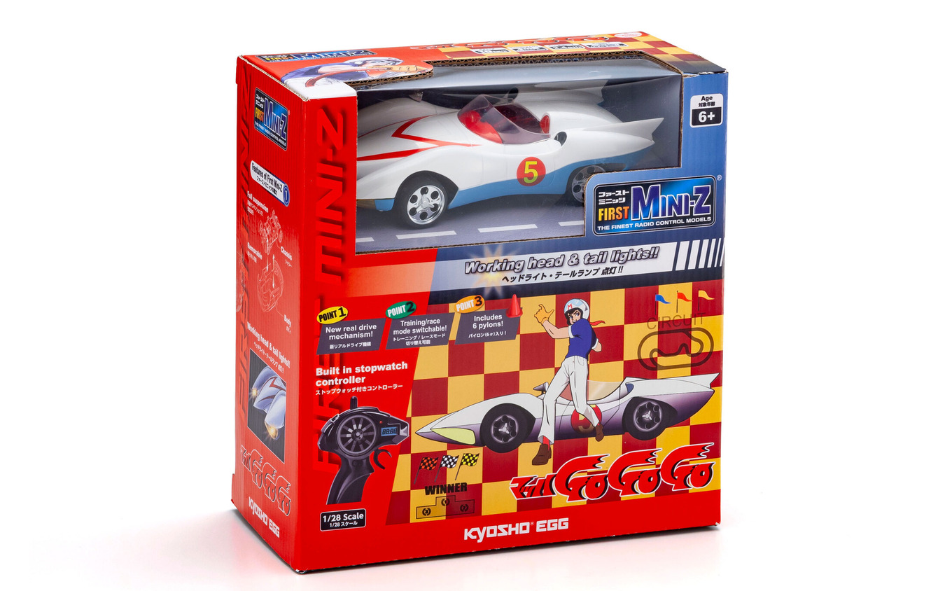 手のひらサイズの「マッハ号」が光って走る！京商「FIRST MINI-Z