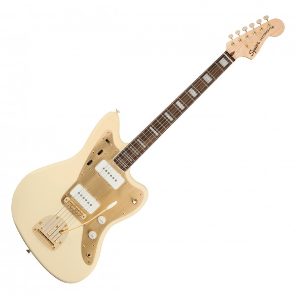 Squier 40th Anniversary Jazzmaster Gold Edition, Olympic White at