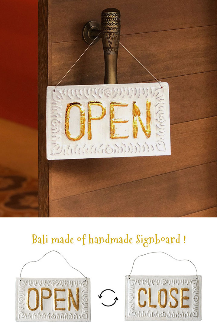 メール便対応】オープン ＆ クローズ ドアプレート OPEN CLOSE 両面