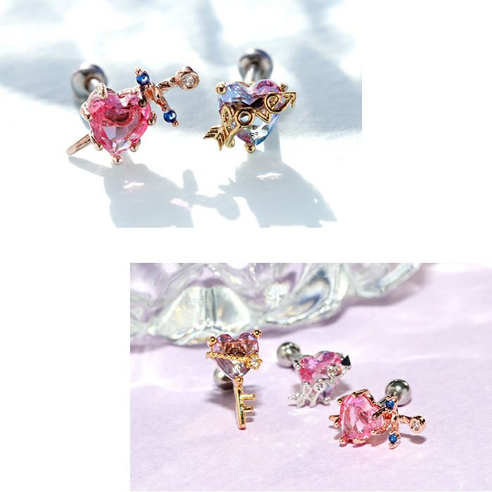ハートグラデーションジュエルピアスの通販|ボディピアス 凛【公式】