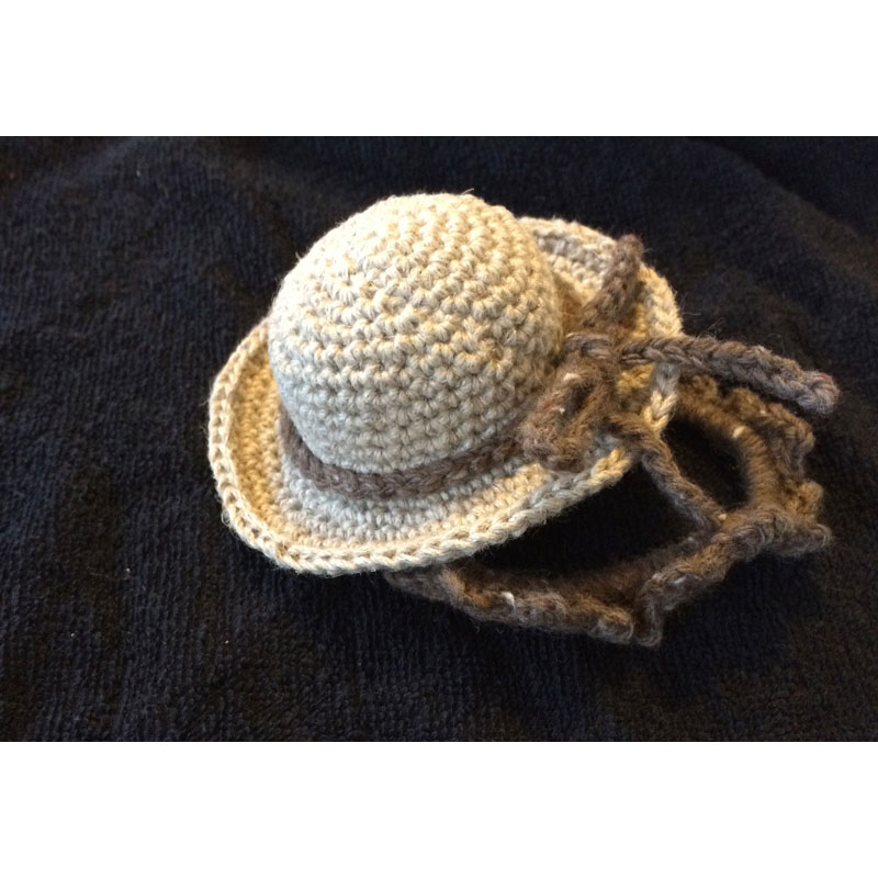 かぎ針編み無料編み図「ミニミニ麦わら帽」 | かぎ針編みレシピ・無料