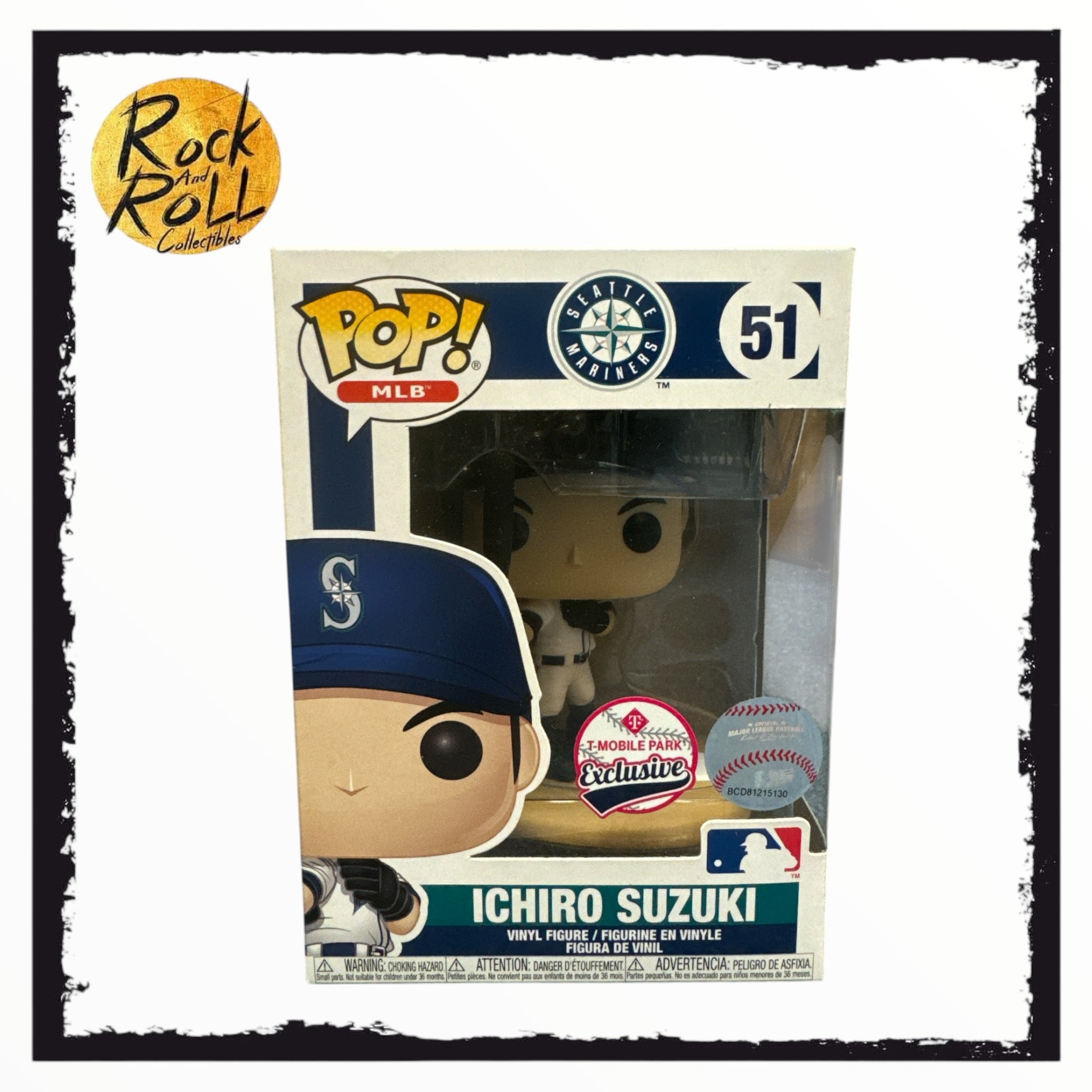 Seattle Mariners NBL - Ichiro Suzuki Funko Pop! #51 T-Mobile Park