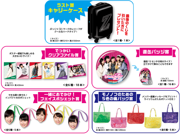 ももいろクローバーZくじ」 ローソン・HMV限定で発売。ラスト賞は