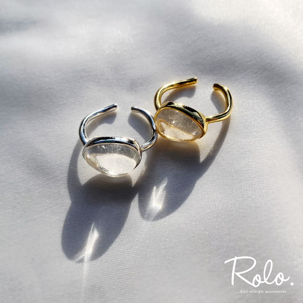 大自然が生み出した透明感。クリアクォーツリング シルバー925 | 金属