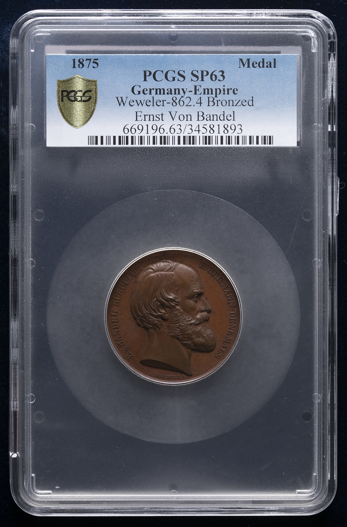 バチカン市国教皇メダル 第259代法王ピウス11世銅メダル NGC MS 64 BN