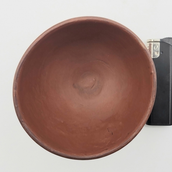 水上暁山 常滑焼 文字彫の茶碗 時代物 合わせ箱|サムライオークション