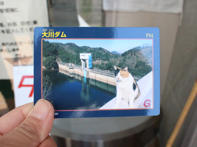 ダム猫”ミケ”の第2弾ダムカード完成！＠大川: さぬき市再発見ラジオ