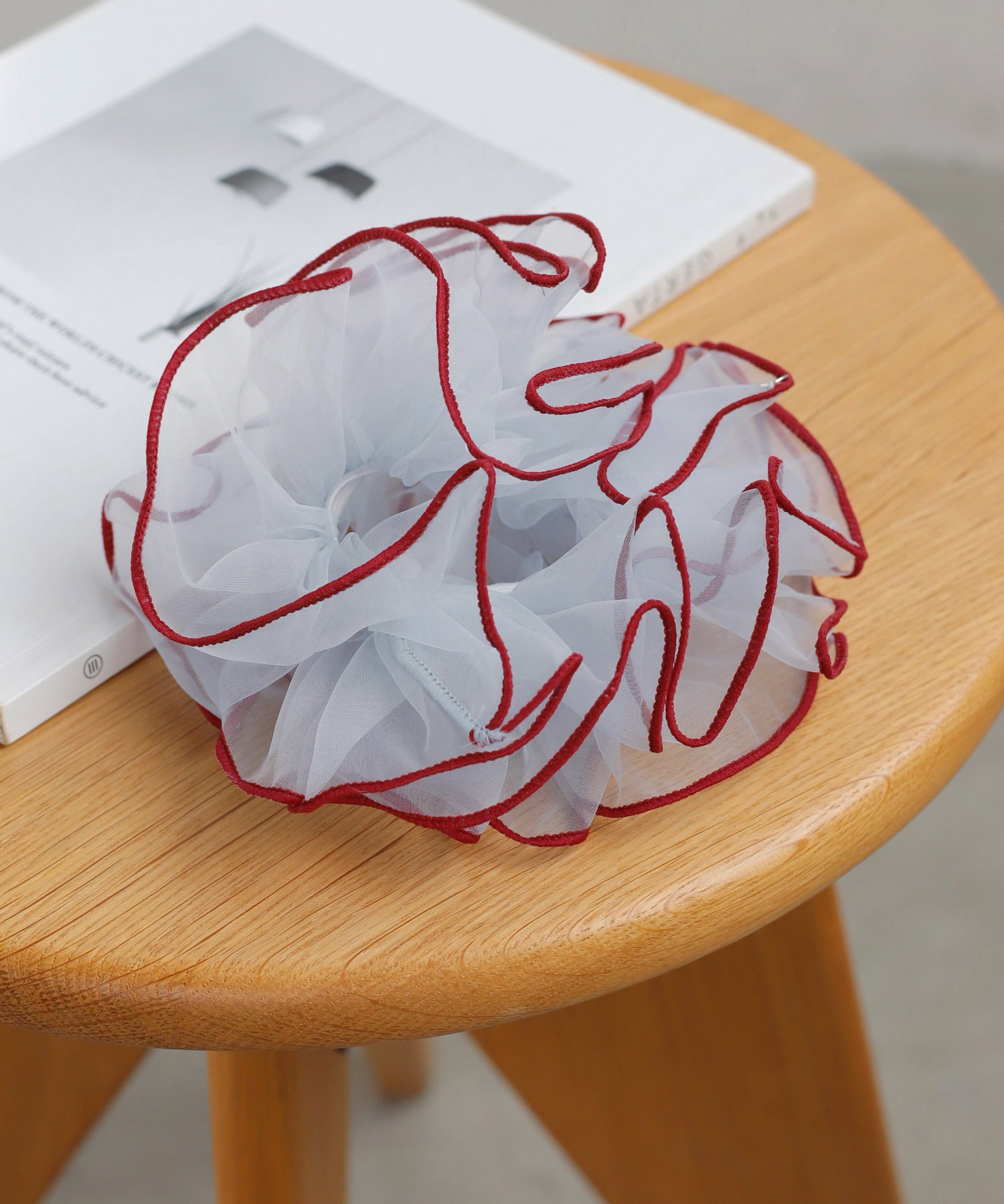 ANEMONE】バイカラーオーガンジーシュシュ｜アネモネ・シエナロゼ