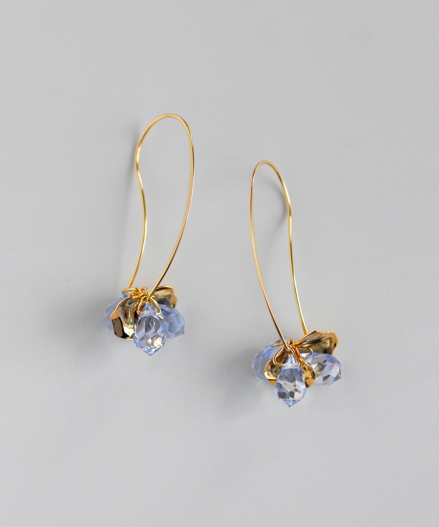 mimi33】フラワーフックピアス[Sheerchic]｜アネモネ・シエナロゼ