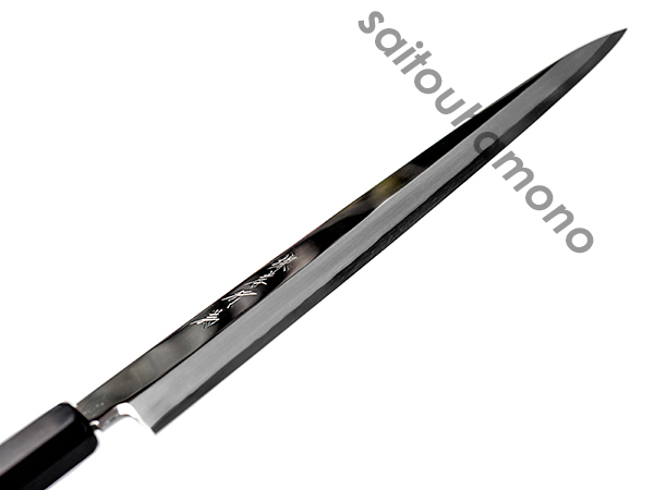 堺孝行銀三鋼鏡面黒丹八角柄和包丁の通販「サイトウ刃物店」