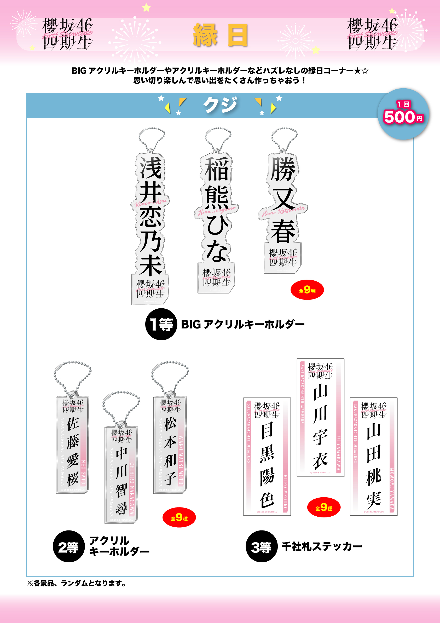 櫻坂46 縁日1等 藤吉夏鈴 アクリルブロック 4th Anniversary 櫻坂46