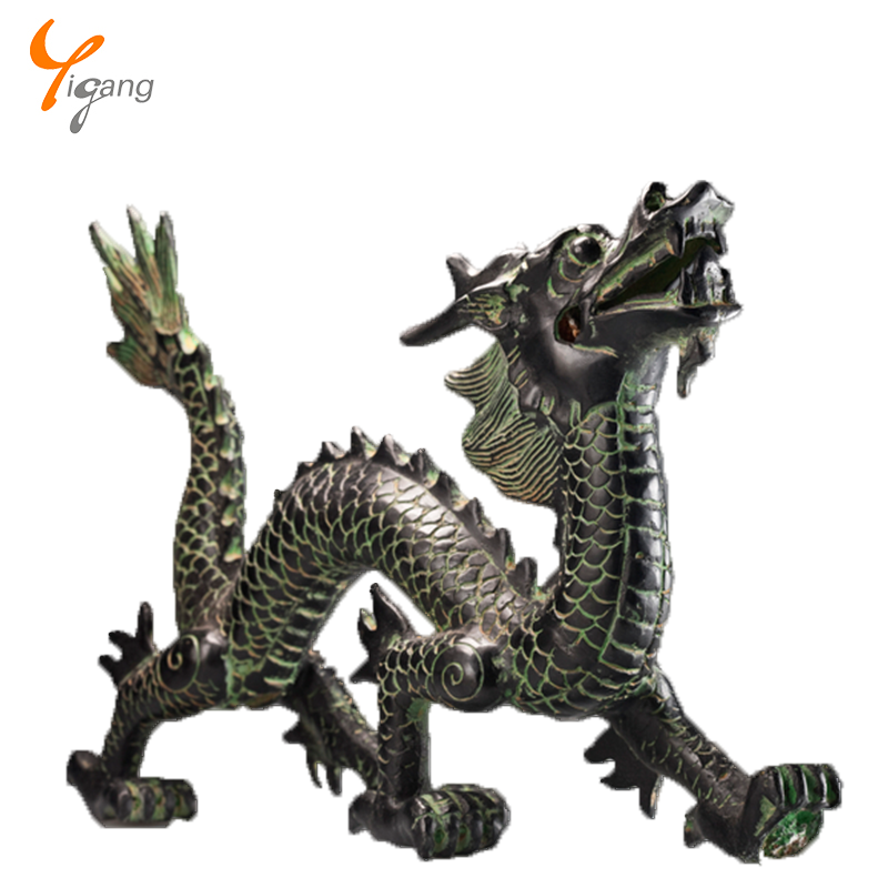 ドラゴンブロンズ像有名ドラゴン彫刻ホームデコレーション模造