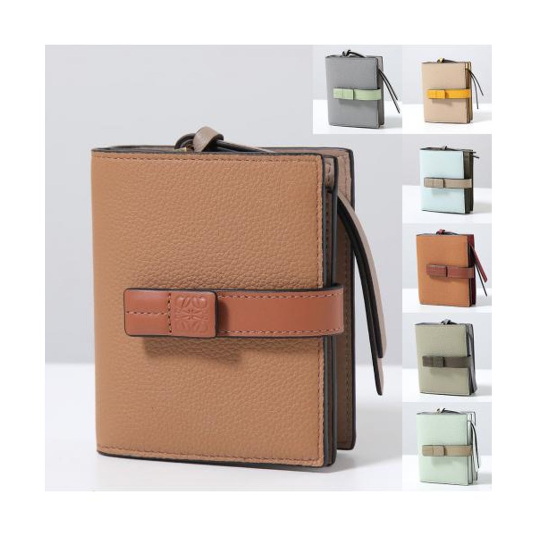 ロエベ LOEWE LOEWE 二つ折り財布 COMPACT ZIP C660Z41X （0608/TOFFEE