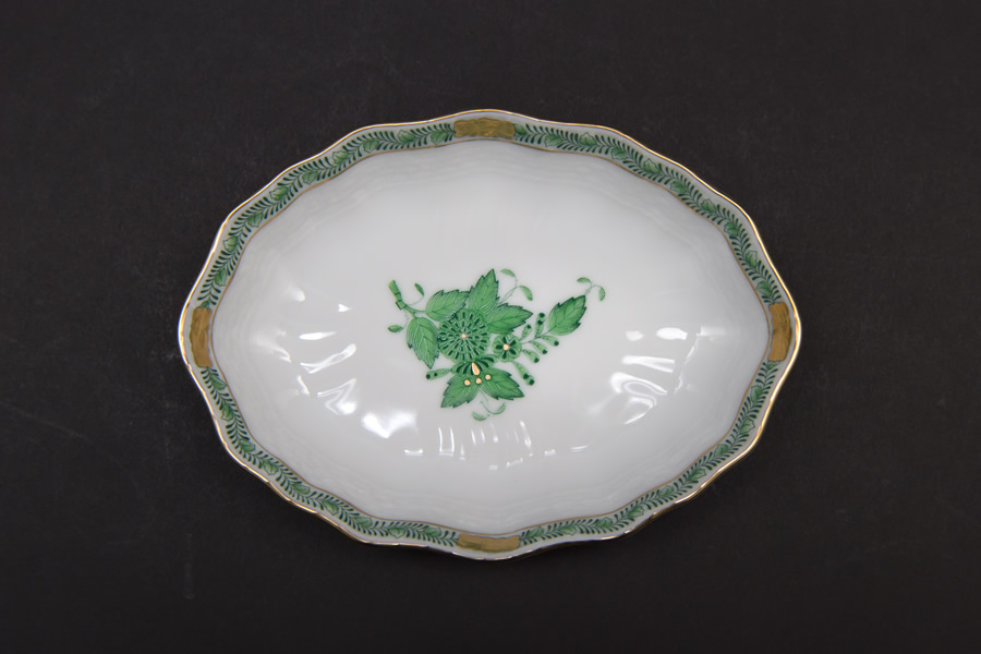 ヘレンド アポニー・グリーン スイートディッシュを買い取りました