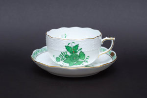 ヘレンド アポニー・グリーン オーバルディッシュを買い取りました