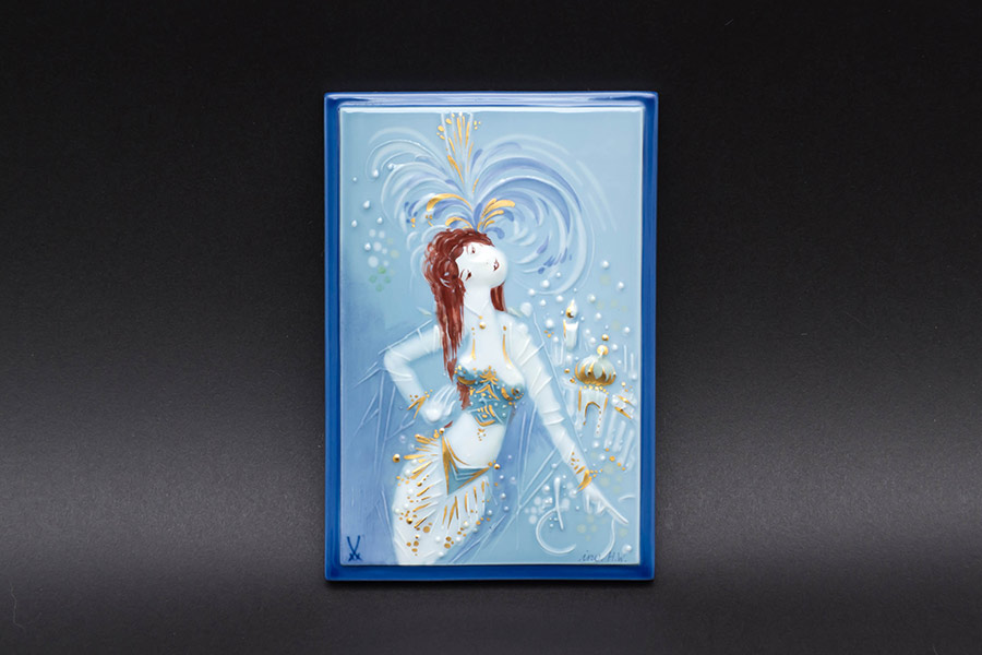 マイセン 陶板画『王冠の門と踊り子』を買い取りました｜ブランド食器