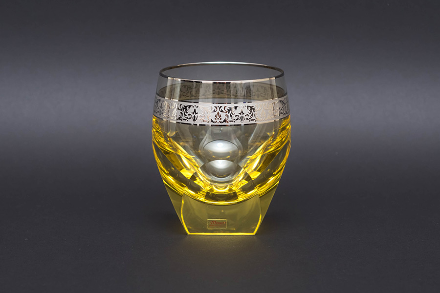 モーゼル バー（プラチナ）オールドファッショングラス（エルダー）を