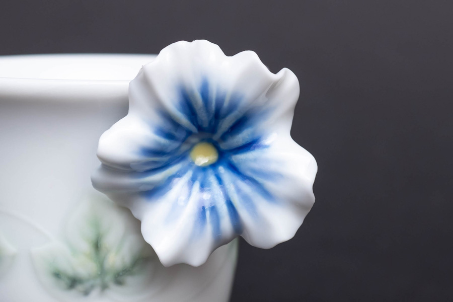 リヤドロ フラワーハンドル（ベルフラワー） デミタスカップ＆ソーサー