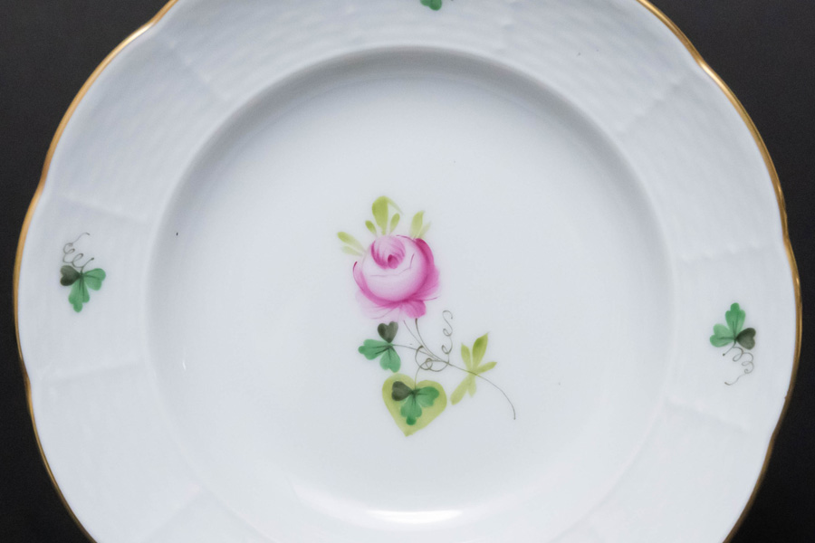 ヘレンド ウィーンの薔薇シンプル オリエンタルボウル（Sサイズ）ペア