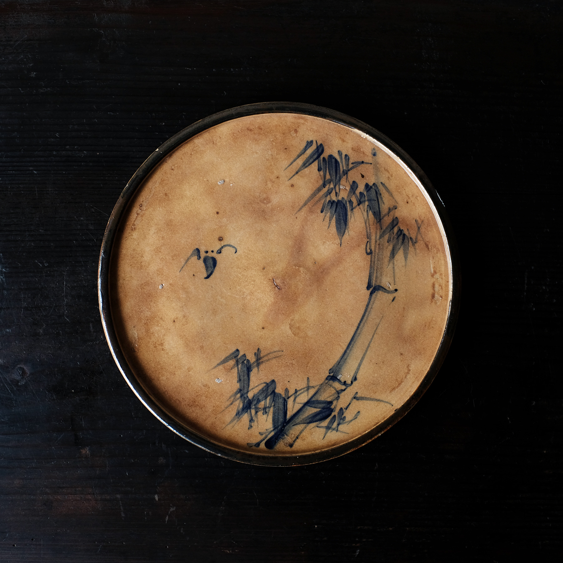 瀬戸 染付行灯皿 | 骨董と詩学 Antique & Poetics | 蛇韻律