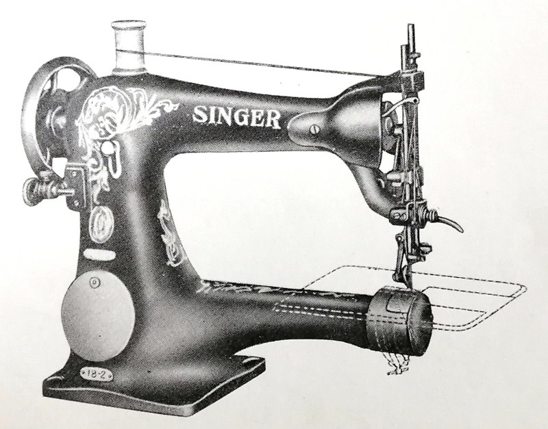 シンガー 18-2：靴甲皮縫ミシン | ミシンの世紀