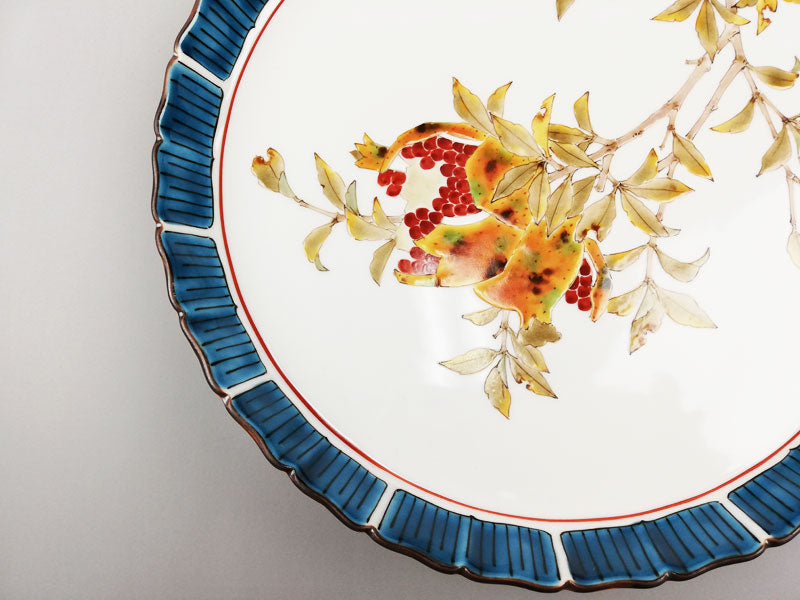 九谷焼【山田義明作】ざくろ 飾皿(木箱入り) – 漆陶舗あらき 輪島塗