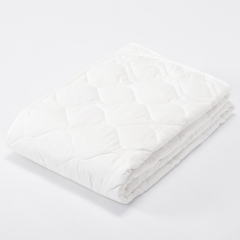 ウォッシャブルウールベッドパッド （シングル）100×200cm ホワイト 側