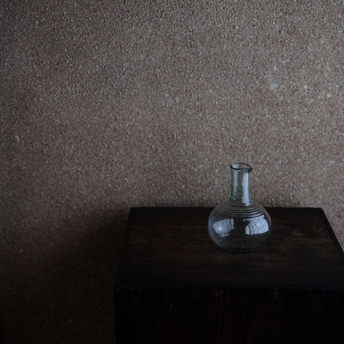 時代吹きガラス 輪線文フラスコ型徳利 (明治-大正期) – 逢季荘