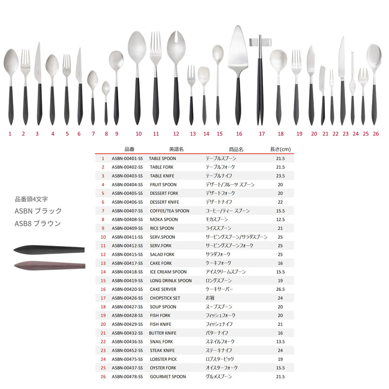 未使用⭐︎BUGATTI カトラリーセット シルバー ブラック6本セット 公式> ブガッティ BUGATTI| アレス ブラック サービングフォーク
