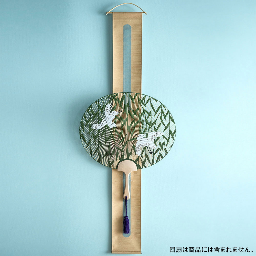 団扇掛け軸(ベージュ色): インテリア・ライフスタイル | スイーツ