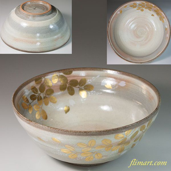 たち吉金彩草花盛鉢W6654 | 和食器リサイクル通販専門店フリマート