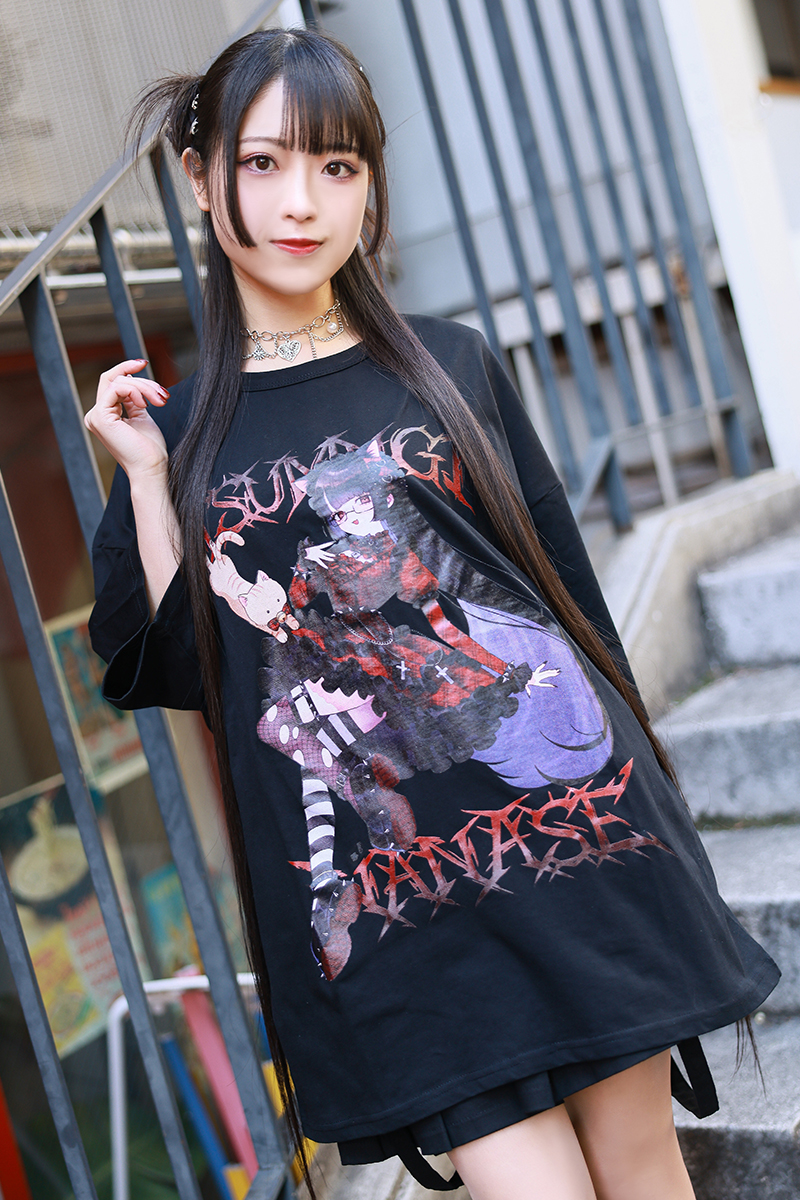 予約商品】七瀬つむぎ×PSYCHO NATION×ゲキクロ コラボ・オーバーサイズ