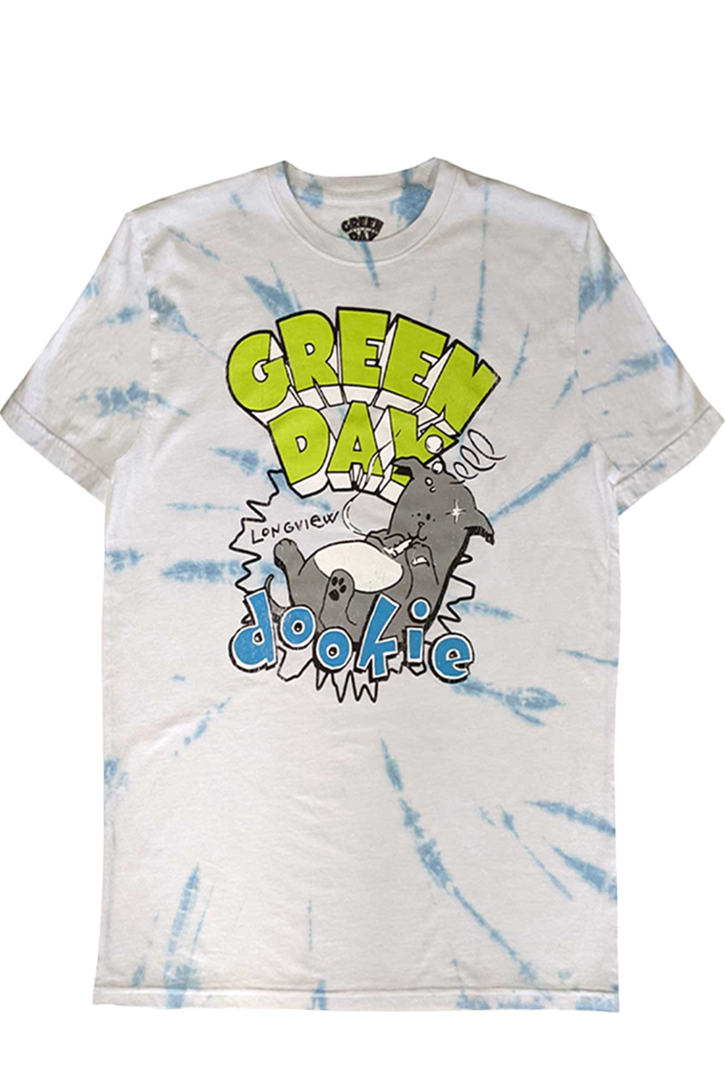GREEN DAY UNISEX T-SHIRT: DOOKIE LONGVIEW (WASH COLLECTION