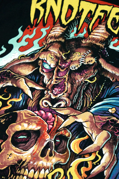 SLIPKNOT Knotfest-Brain Ripper-Black t-shirt / ロックファッション