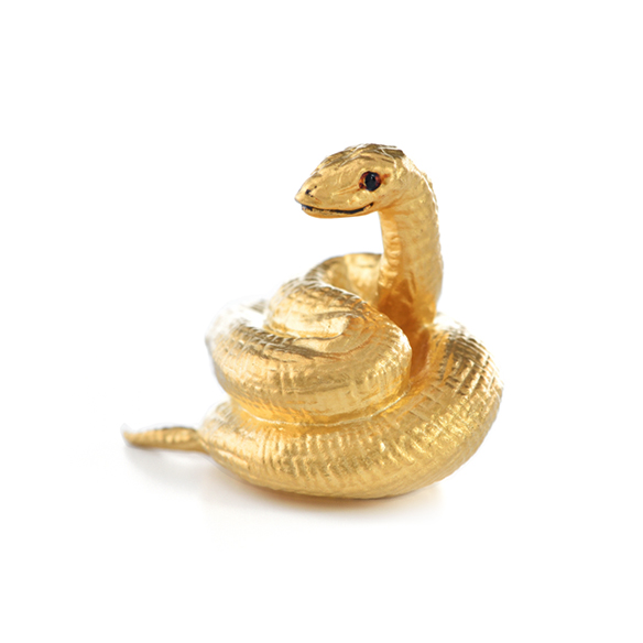 純金オブジェ 「巳（へび）」 | 高品質 金・プラチナ