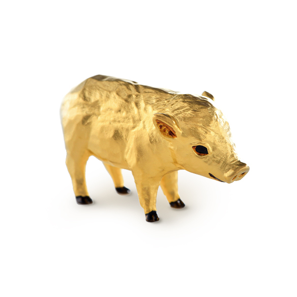純金オブジェ 「亥（いのしし）」 | 高品質 金・プラチナ