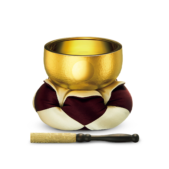 K18 仏鈴 3.5寸 鎚目 | 高品質 金・プラチナ