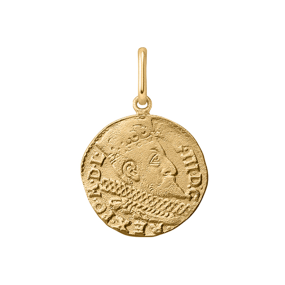 イタリア製〕K18イエローゴールド ペンダントトップ（リバーシブル