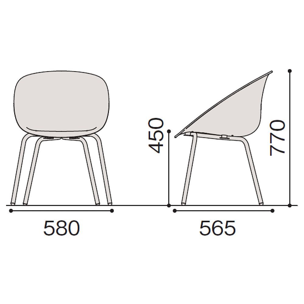ワンチェア 4本脚タイプ KLD-955C-C3｜ミーティングチェア｜イトーキ