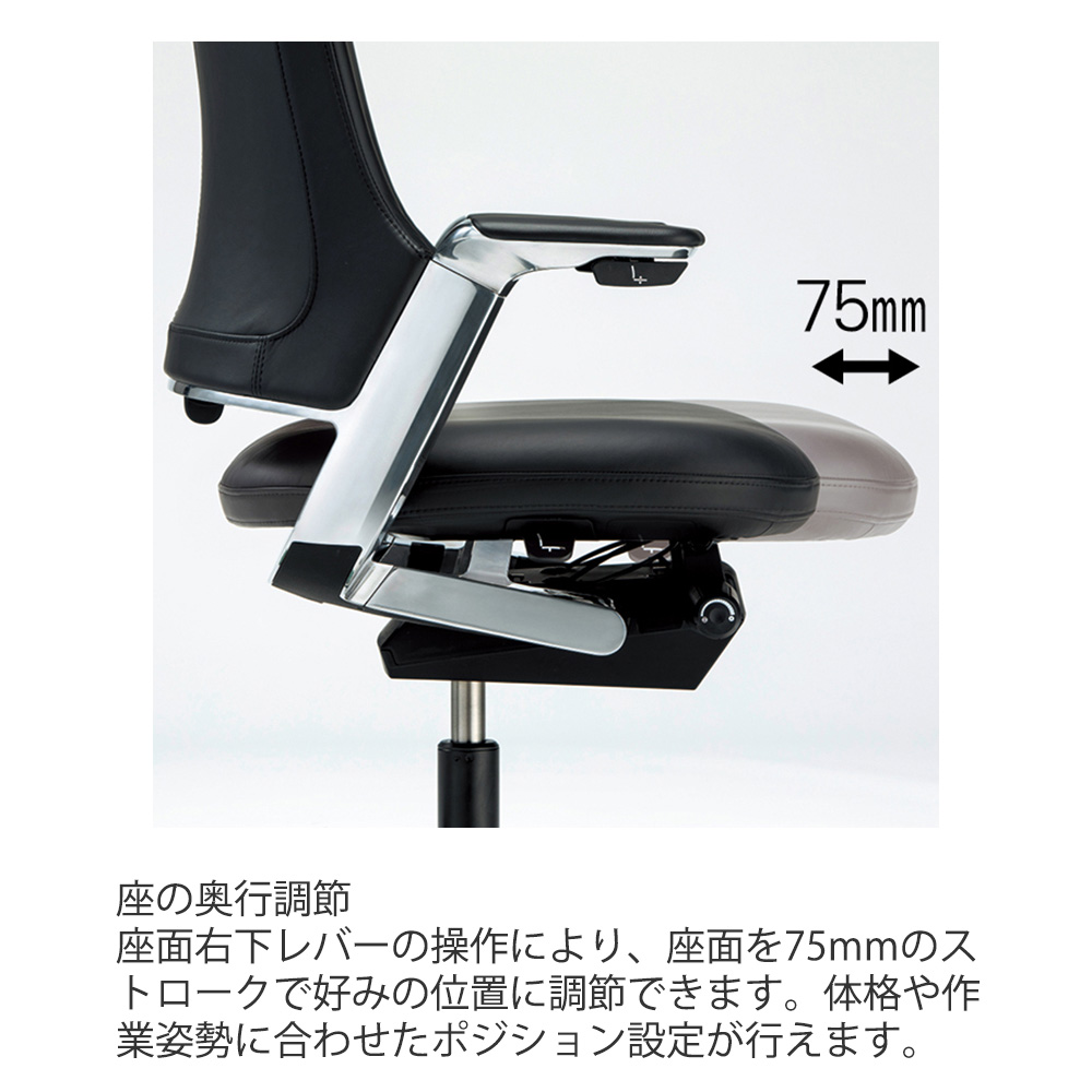 レオニスチェア エクストラハイバック KJ-215GVE-Z9T1｜エグゼクティブ