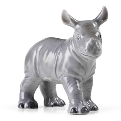 ロイヤルコペンハーゲン]イヤーフィギュリン2025「ライノ」 グレー