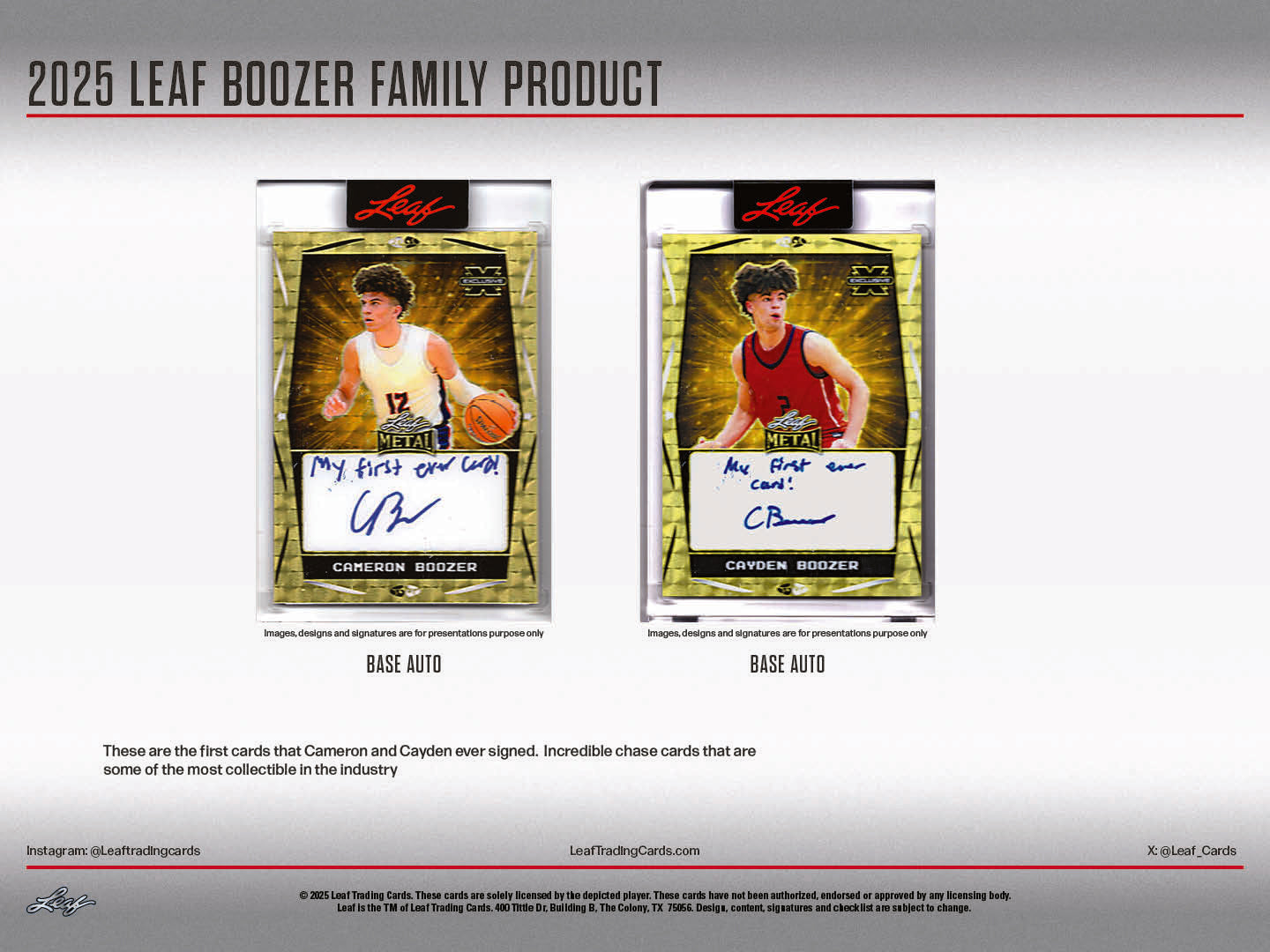 2025 Leaf Boozer Family Product – Leaf Trading Cards