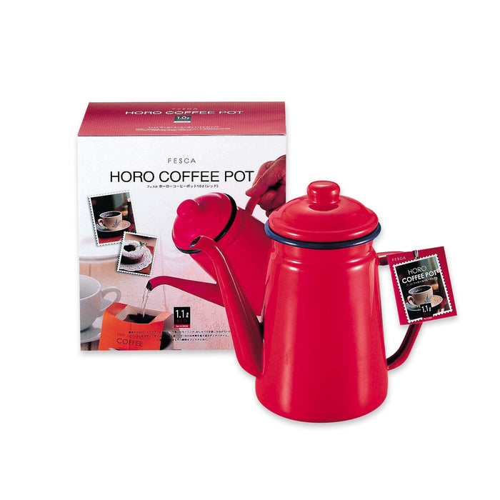 フェスカ ホーローコーヒーポット1.1L（レッド） — PEARL LIFE 公式