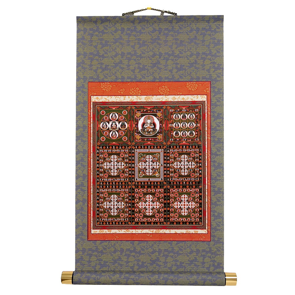 楽天市場】掛け軸 「極楽浄土図 （観経曼荼羅）」 模表装 30x61cm