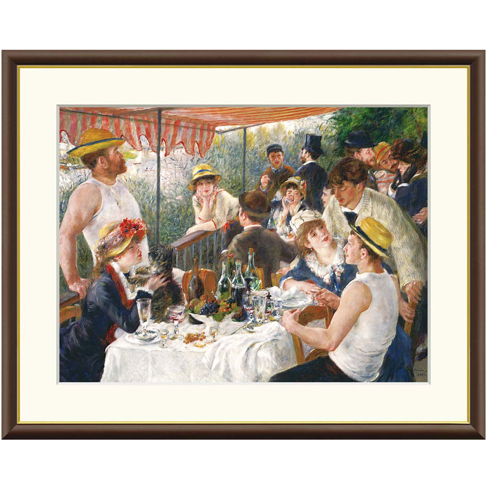 楽天市場】ルノワール 作品 舟遊びをする人々の昼食 10号 立体複製名画