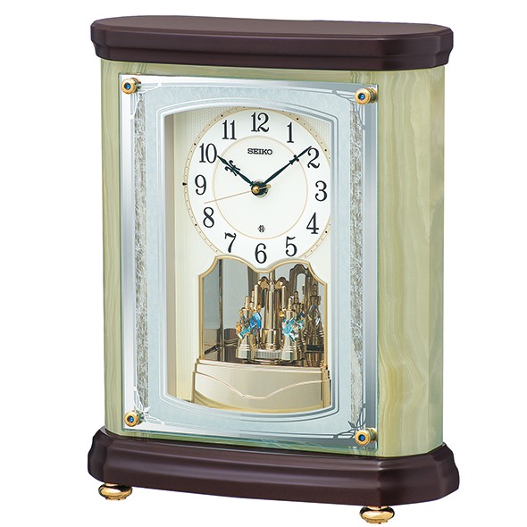 楽天市場】電波 置き 時計 オニキス BY223M セイコークロック 電波