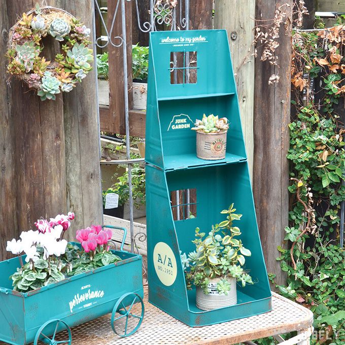 楽天市場】【最大6,000円クーポン配布中】プランター 滑車 錆 シャビー